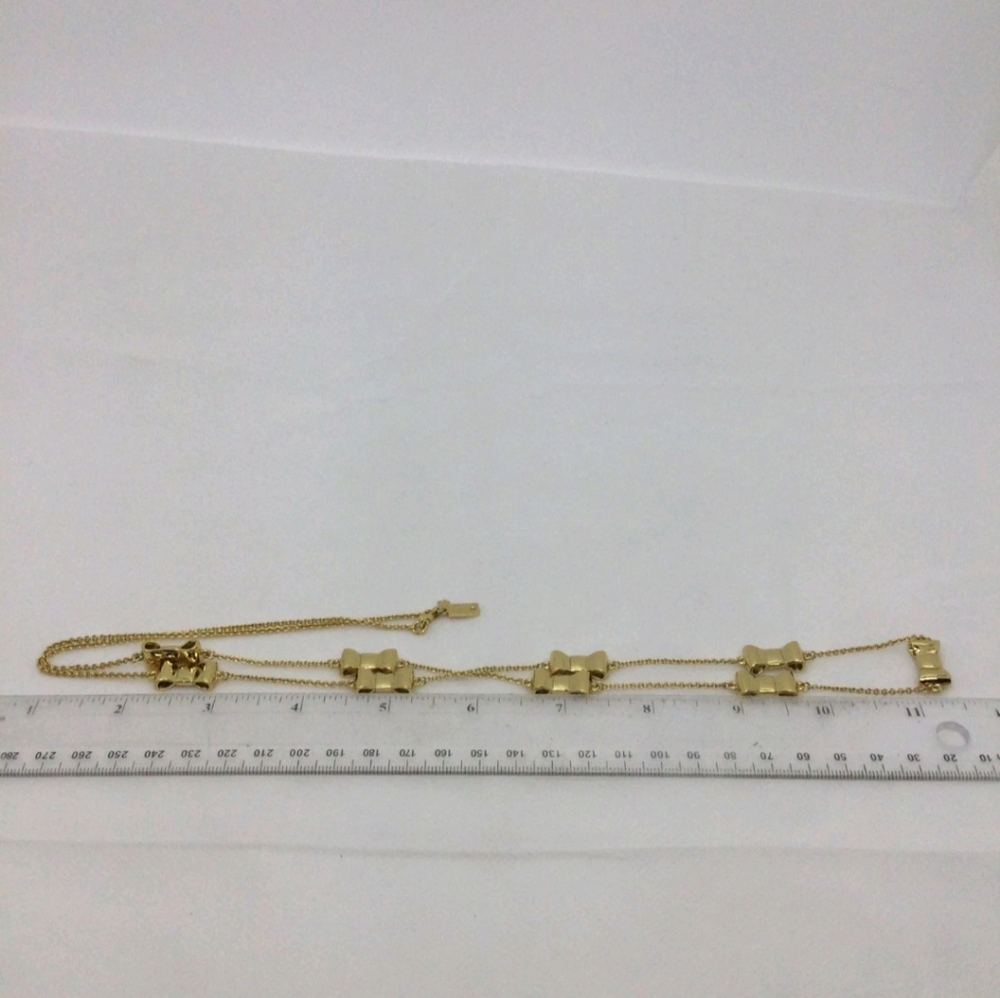 Kate Spade New York Goldtone Bow Station Necklace – 31" – NWOT - Picture 5 of 5